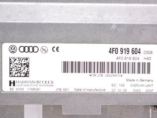 Информационный дисплей AUDI Q5 2008-2012 4F0919604, 4F0919604, A