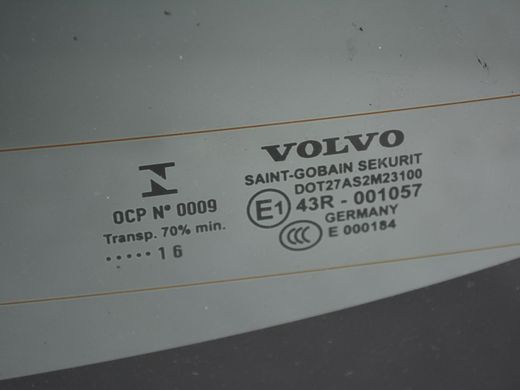 Стекло заднее VOLVO S60 Y20 2013-2018 (з підігрівом) 31385406, 31385406, B