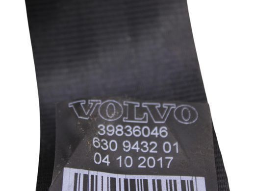 Ремінь безпеки задній правий VOLVO S90 SPA 2016-2020 (39841054) 39836045, 39836045, A