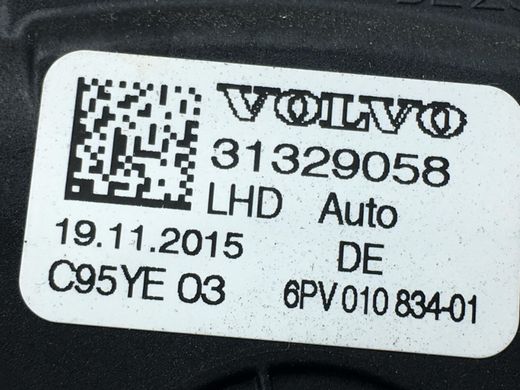 Педаль газа VOLVO S60 Y20 2013-2018 31329058, 31329058, A