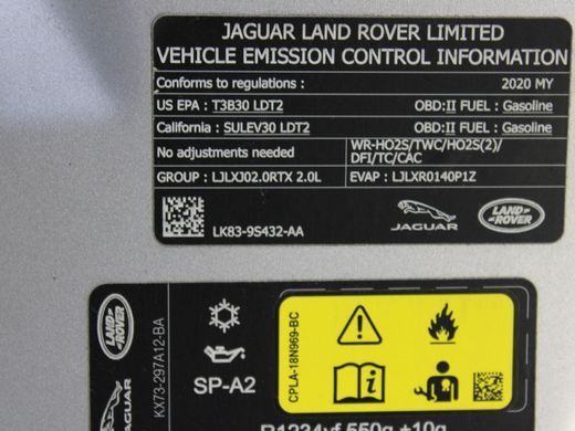 Капот JAGUAR F-PACE 2016-2021 (Т4А13702) LK83-9S432-AA, LK83-9S432-AA, B