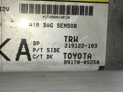 Блок управления AirBag TOYOTA AVENSIS T27 2009-2018 89170-05250, 89170-05250, A