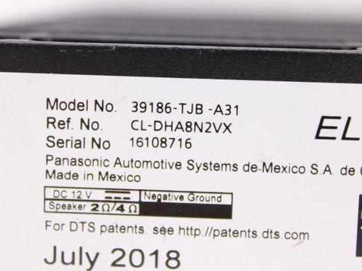 Аудіопідсилювач ACURA RDX 2018-2021 39186-TJB-A31, 39186-TJB-A31, A