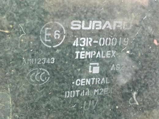 Скло дверей переднє ліве SUBARU FORESTER S14 2018- 61011SJ010, 61011SJ010, A