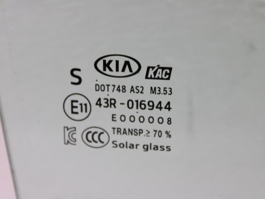 Стекло двери заднее правое KIA K5 DL3 2019-2023 83421-L3500, 83421-L3500, A