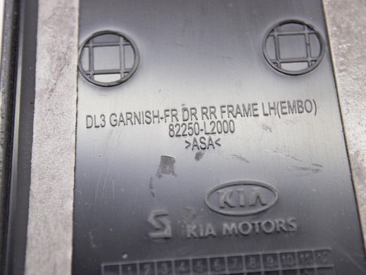 Накладка двери верхняя передняя левая внешняя KIA K5 DL3 2019-2023 82250-L2000, 82250-L2000, A