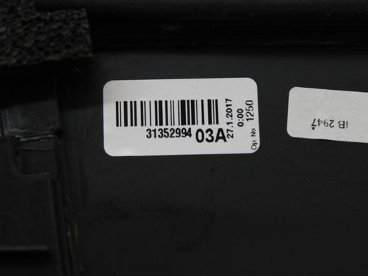 Скло дверей заднє праве VOLVO XC90 2015-2019 31352995, 31352995, A