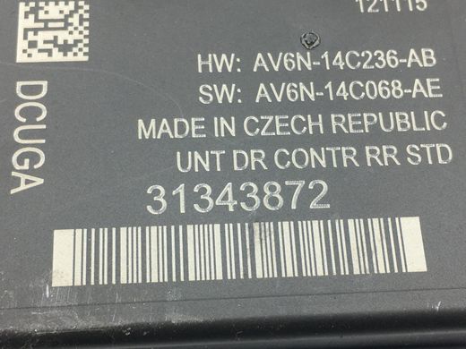 Блок управления двери задний левый правый VOLVO S60 Y20 2013-2018 31343872, 31343872, A