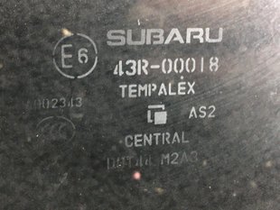 Стекло двери заднее правое SUBARU FORESTER S14 2018- 62011SJ000, 62011SJ000, A