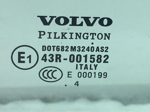 Скло дверей заднє ліве VOLVO XC90 2002-2014 30674344, 30674344, A