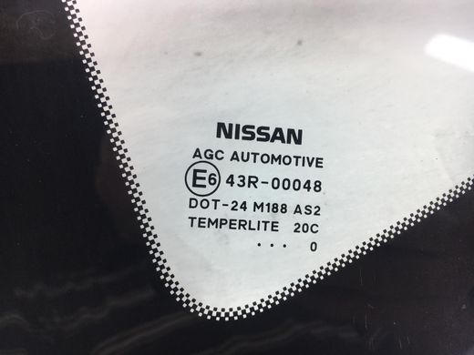 Скло в кузов заднє ліве NISSAN QASHQAI J10 2010-2013 83313JD00A, 83313JD00A, B