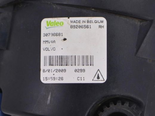 Фонарь противотуманный передний правый VOLVO XC60 2008-2013 30796681, 30796681, B