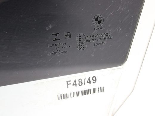 Стекло двери переднее левое BMW X1 F48 2015-2019 51337349495, 51337349495, B