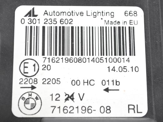 Фара передняя правая BMW X3 E83 2006-2010 0301235602, 0301235602, B