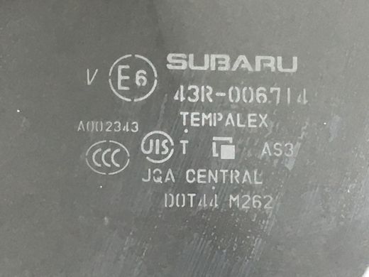Скло дверей заднє праве SUBARU FORESTER S13 2014-2018 62011SG020, 62011SG020, A