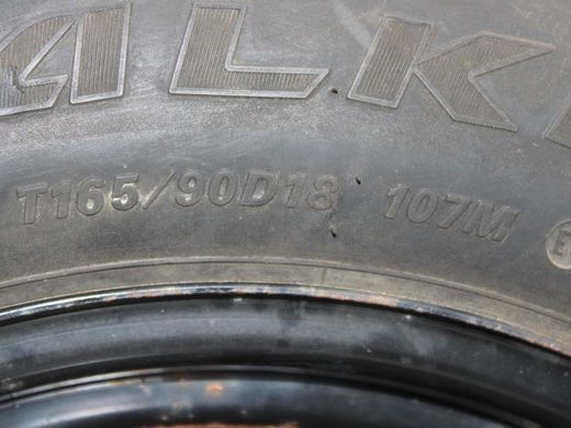 Запаска/Докатка 18 5* SUBARU ASCENT 2018-2022 (диск J18х4T, PCD 5x114.3, DIA56.1, шина FALKEN T165/90 D18 107M, Індонезія, 2019р.) 28151XC00A, 28151XC00A, A