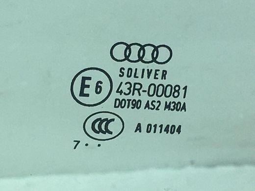 Стекло двери заднее правое AUDI A6 C6 2004-2011 4F5845206, 4F5845206, A