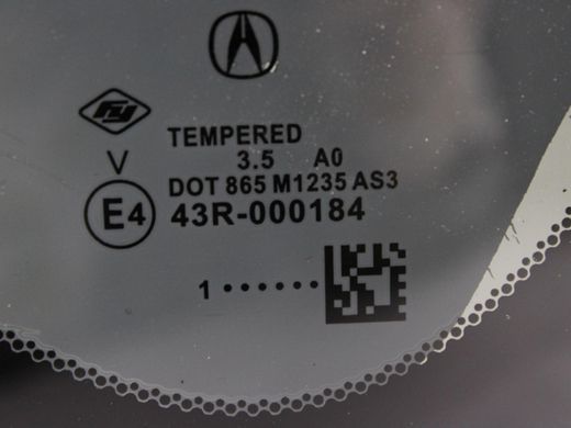 Скло в кузов заднє праве ACURA RDX 2022-2026 73500-TJB-A01, 73500-TJB-A01, B