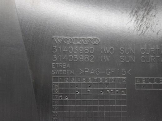 Рамка дверей задня права VOLVO V90 2016-2020 31366941, 31366941, A