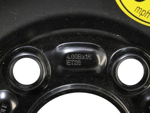 Запаска/Докатка 18 5* VOLVO XC90 2015-2019 (31317720, диск 4.00Bx18 PCD 5x108 ET20 D63,4, шина CHAO YANG T125/80 R18 100M, Китай 2015р.) 31362275, 31362275, A