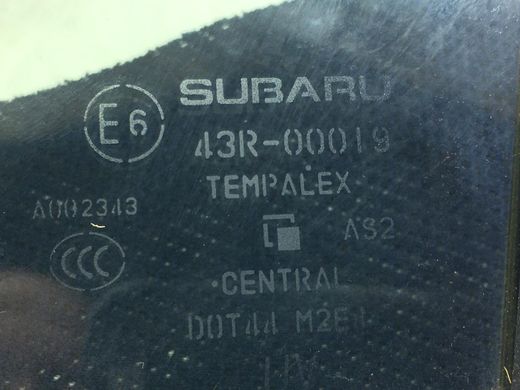 Скло дверей переднє праве SUBARU FORESTER S14 2018- 61012SJ100, 61012SJ100, A