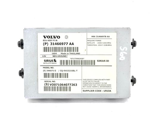 Радіомодуль VOLVO S60 Y20 2013-2018 31466977, 31466977, A