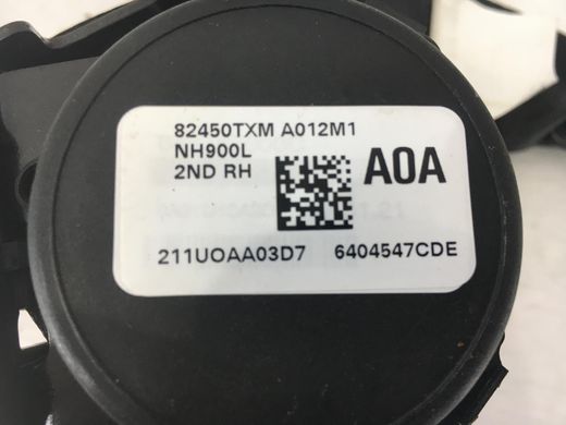 Ремінь безпеки задній правий HONDA INSIGHT 2018-2022 (82450TXM A012M1) 04824-TXM-A00ZA, 04824-TXM-A00ZA, A