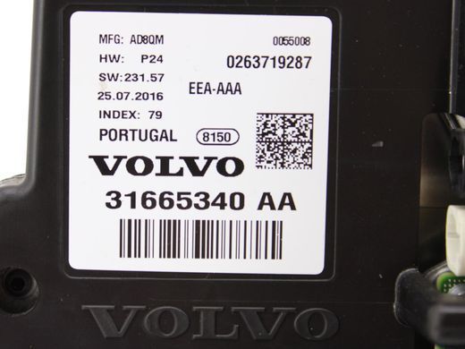 Панель приладів VOLVO S90 SPA 2016-2020 31665340, 31665340, A