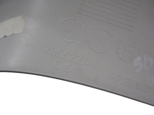 Накладка кришки багажника верхня ліва внутрішня FIAT 500L 2012-2016 735522749, 735522749, B