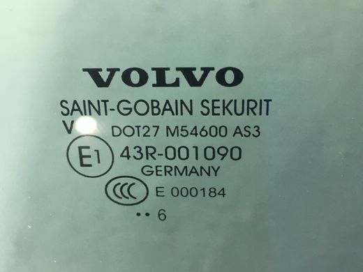 Стекло двери заднее левое VOLVO XC60 2013-2017 30745621, 30745621, A