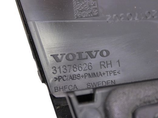 Накладка дверей верхня задня права зовнішня VOLVO V90 2016-2020 31378626, 31378626, A