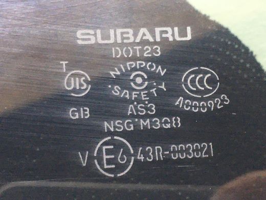 Скло в кузов заднє праве SUBARU OUTBACK B14 2010-2014 65209AJ14A, 65209AJ14A, A