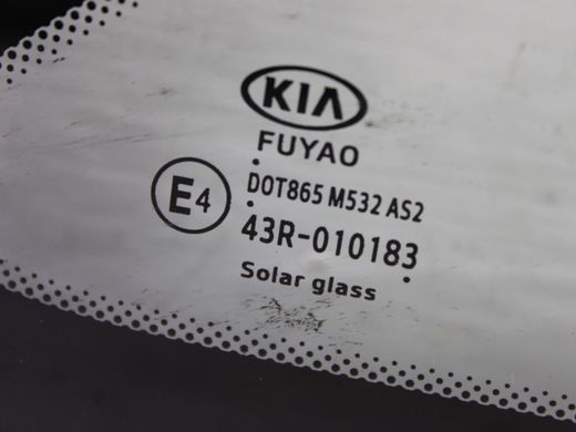 Стекло в кузов заднее правое KIA K5 DL3 2019-2023 87820-L3100, 87820-L3100, A
