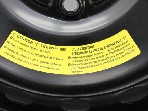 Запаска/Докатка 17 5* SUBARU FORESTER SL 2024- (диск J17х4T, PCD 5x114.3, DIA56.1, шина YOKOHAMA T155/80 D17 101M, Вʼєтнам, 2024р.) 28151FN00A, 28151FN00A, A