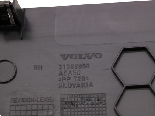 Накладка центральной консоли нижняя задняя правая VOLVO XC90 2015-2019 (31389960) 39827400, 39827400, B